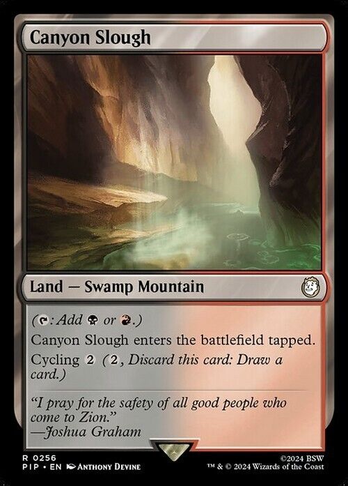 Canyon Slough ~ Commander: Fallout [ NearMint ] [ Magic MTG ]