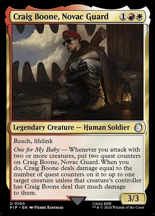 Craig Boone, Novac Guard ~ Commander: Fallout [ NearMint ] [ Magic MTG ]