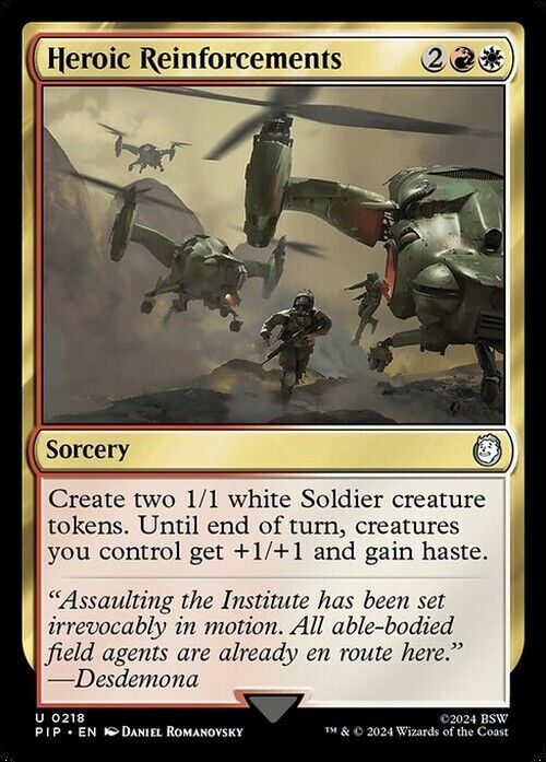 Heroic Reinforcements ~ Commander: Fallout [ NearMint ] [ Magic MTG ]