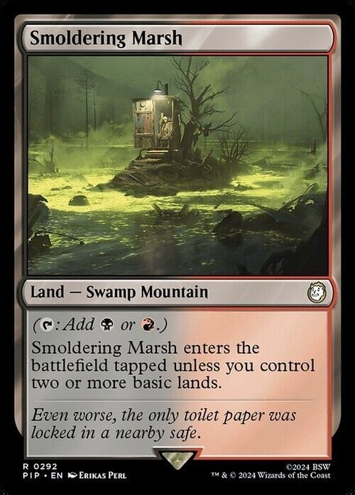 Smoldering Marsh ~ Commander: Fallout [ NearMint ] [ Magic MTG ]