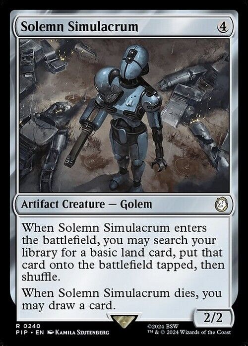 Solemn Simulacrum ~ Commander: Fallout [ NearMint ] [ Magic MTG ]