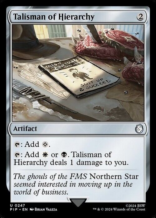 Talisman of Hierarchy ~ Commander: Fallout [ NearMint ] [ Magic MTG ]