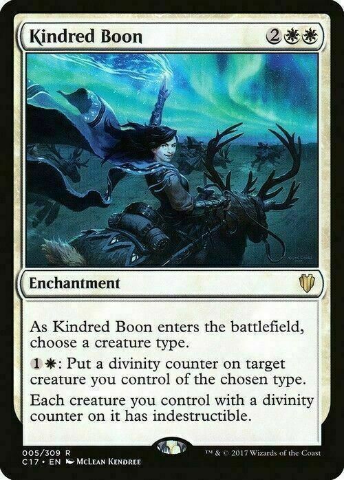 Kindred Boon ~ Commander 2017 [ NearMint ] [ Magic MTG ]