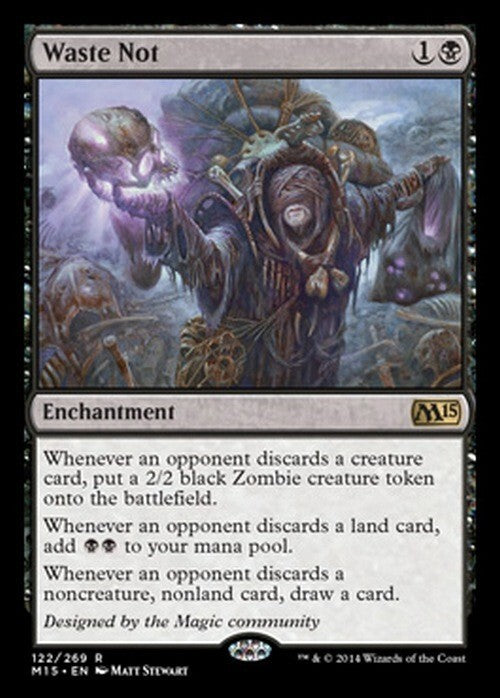 Waste Not ~ Magic 2015 [ Excellent ] [ Magic MTG ]