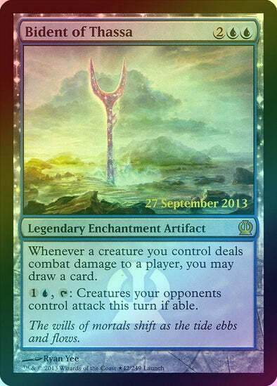 FOIL Bident of Thassa ~ Release Theros [ Excellent ] [ Magic MTG ]