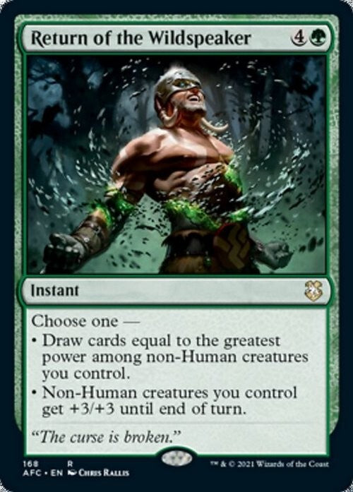 Return of the Wildspeaker ~ Commander: Adventures in the Forgotten Realms [ NM ]