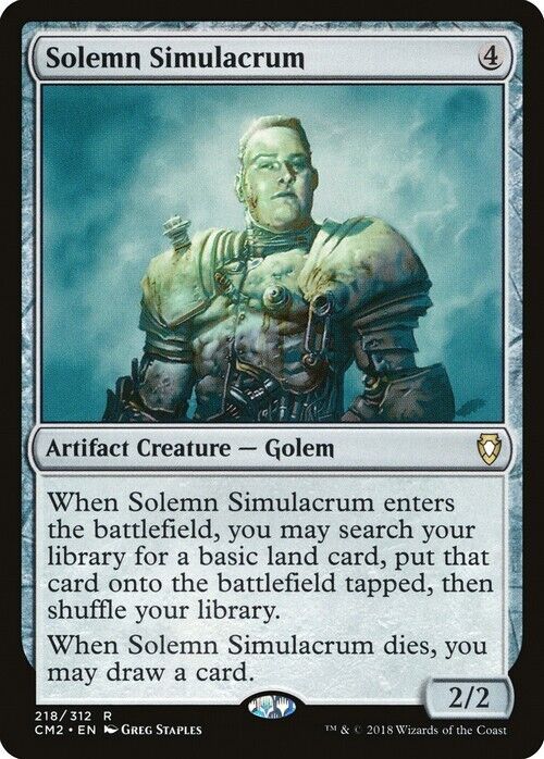 Solemn Simulacrum (Version 1)~ Commander Anthology 2018 [ EX ] [ Magic MTG ]