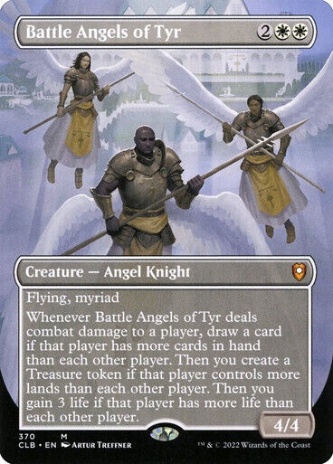 BORDERLESS Battle Angels of Tyr ~ Commander Legends 2 [ NM ]