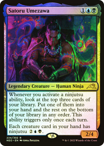 FOIL Satoru Umezawa ~ Kamigawa: Neon Dynasty [ NearMint ] [ Magic MTG ]