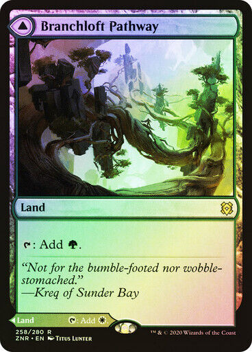 FOIL Branchloft Pathway / Boulderloft~ Zendikar Rising [ NM ] [ Magic MTG ]