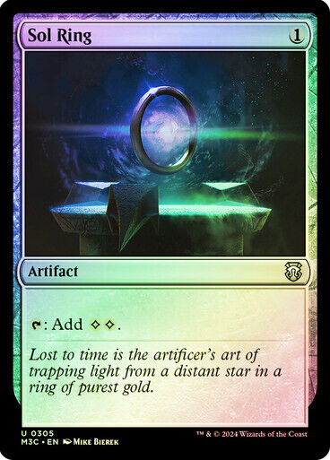 RIPPLE FOIL Sol Ring ~ Commander: Modern Horizons 3 [ NM ] [ MTG ]