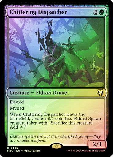 RIPPLE FOIL Chittering Dispatcher ~ Commander: Modern Horizons 3 [ NM ] [ MTG ]