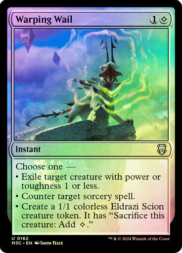 RIPPLE FOIL Warping Wail ~ Commander: Modern Horizons 3 [ NM ] [ MTG ]