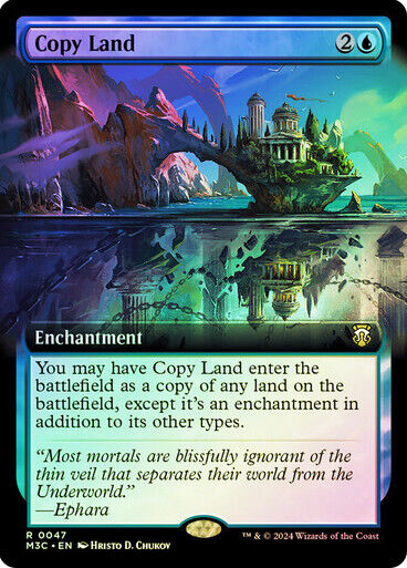 RIPPLE FOIL Copy Land ~ Commander: Modern Horizons 3 [ NM ] [ MTG ]