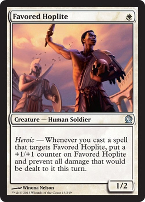 Favored Hoplite ~ Theros [ Excellent ] [ Magic MTG ]