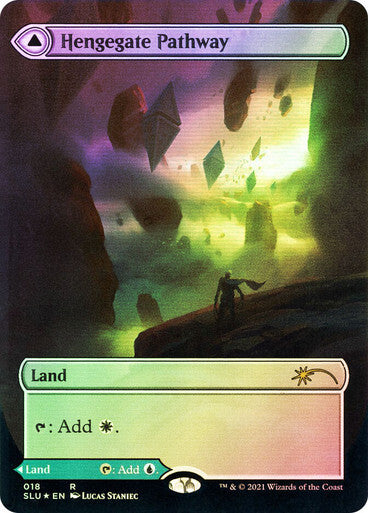 FOIL Hengegate Pathway / Mistgate ~ Secret Lair [ NearMint ] [ Magic MTG ]