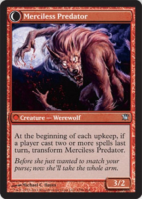 Reckless Waif / Merciless Predator ~ Innistrad [ Excellent ] [ Magic MTG ]