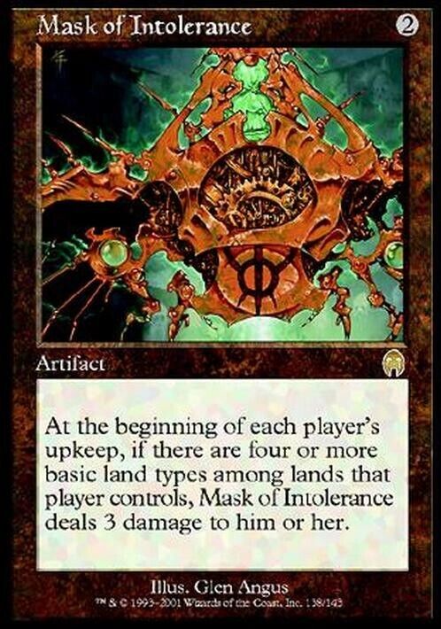 Mask of Intolerance ~ Apocalypse [ Excellent ] [ Magic MTG ]