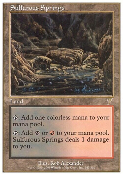 Sulfurous Springs ~ Seventh Edition [ Excellent ] [ Magic MTG ]