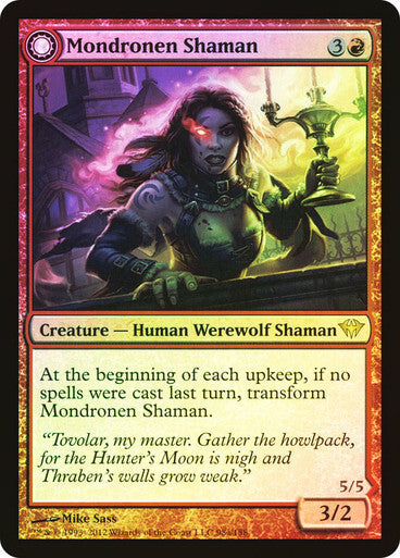 FOIL Mondronen Shaman ~ Dark Ascension [ Excellent ] [ Magic MTG ] - London Magic Traders Ltd