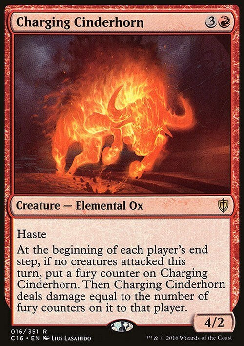 Charging Cinderhorn ~ Commander 2016 [ Excellent ] [ Magic MTG ] - London Magic Traders Ltd