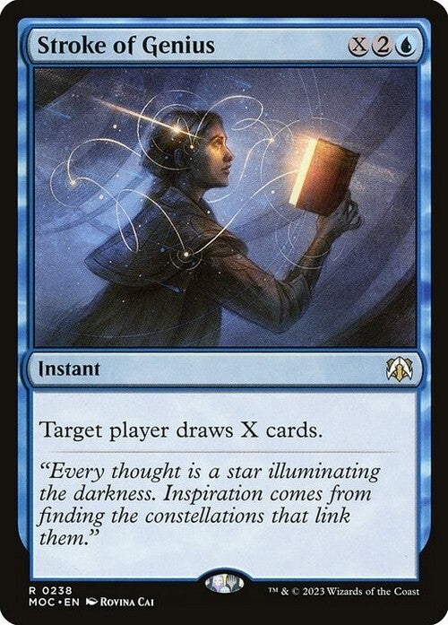 Stroke of Genius ~ Commander: March of the Machine [ NM ] [ Magic MTG ]