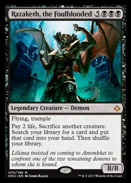 Razaketh, the Foulblooded ~ Hour of Devastation [ Near Mint ] [ Magic MTG ]