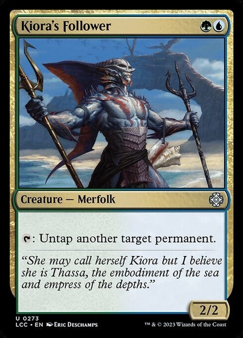 Kiora's Follower ~ Commander: The Lost Caverns of Ixalan [ NM ] [ Magic MTG ]