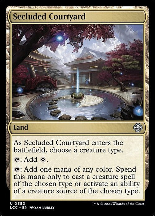 Secluded Courtyard ~ Commander: The Lost Caverns of Ixalan [ NM ] [ Magic MTG ]