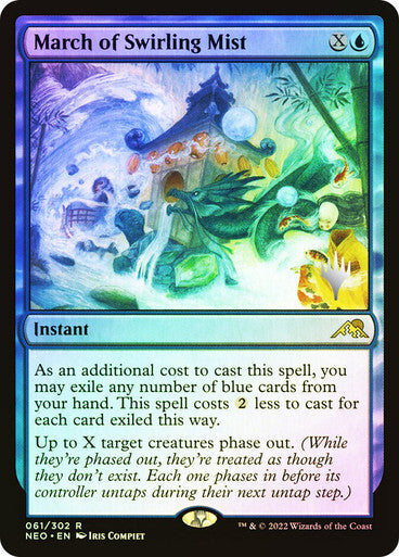 FOIL March of Swirling Mist ~ Kamigawa: Neon Dynasty [ NM ] [ Magic MTG ]