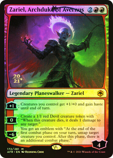 FOIL Zariel, Archduke of Avernus ~ Prerelease Adventures in the Forgotten Realms