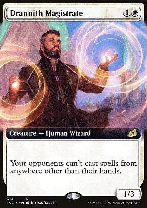 BORDERLESS Drannith Magistrate ~ Ikoria: Lair of Behemoths [ NM ] [ Magic MTG ] - London Magic Traders Ltd