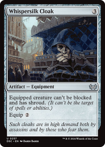 Whispersilk Cloak ~ Commander: Duskmourn [ NM ] [ Magic MTG ] - London Magic Traders Ltd