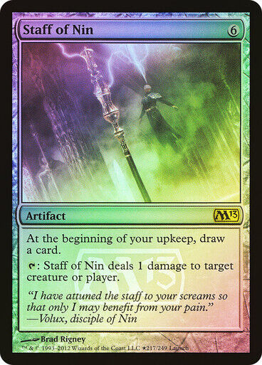 FOIL Staff of Nin ~ Release Magic 2013 [ Excellent ] [ Magic MTG ]