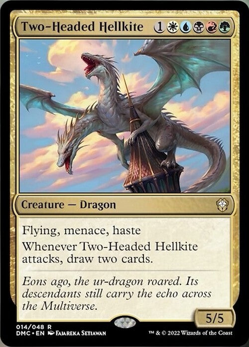 Two-Headed Hellkite ~ Commander: Dominaria United [ Excellent ] [ Magic MTG ]