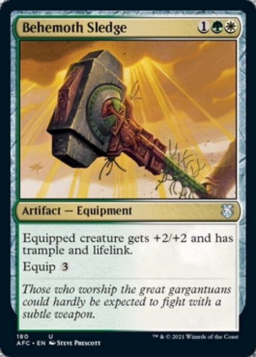 Behemoth Sledge ~ Commander: Adventures in the Forgotten Realms [ NM ] [ MTG ]