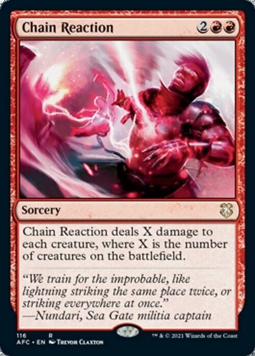 Chain Reaction ~ Commander: Adventures in the Forgotten Realms [ NM ] [ MTG ]