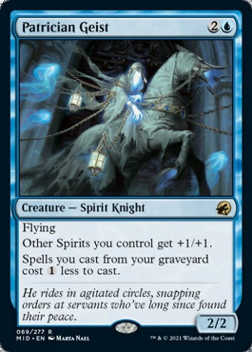 Patrician Geist ~ Midnight Hunt [ NearMint ] [ Magic MTG ]