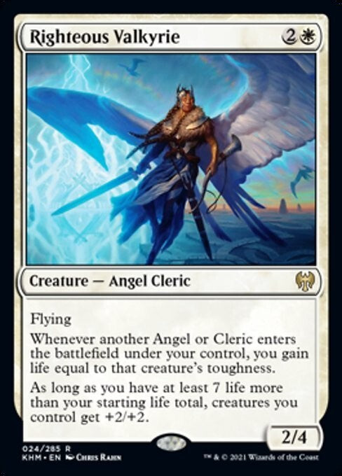 Righteous Valkyrie ~ Kaldheim [ NearMint ] [ Magic MTG ]