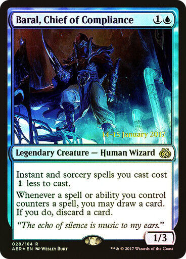 FOIL Baral, Chief of Compliance ~ Prerelease Aether Revolt [ Excellent ] [ MTG ]