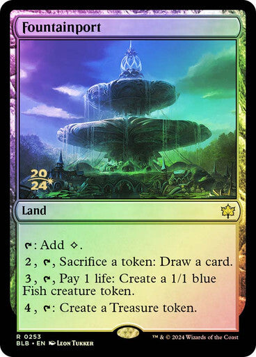 FOIL Fountainport ~ Prerelease Bloomburrow [ NearMint ] [ Magic MTG ]