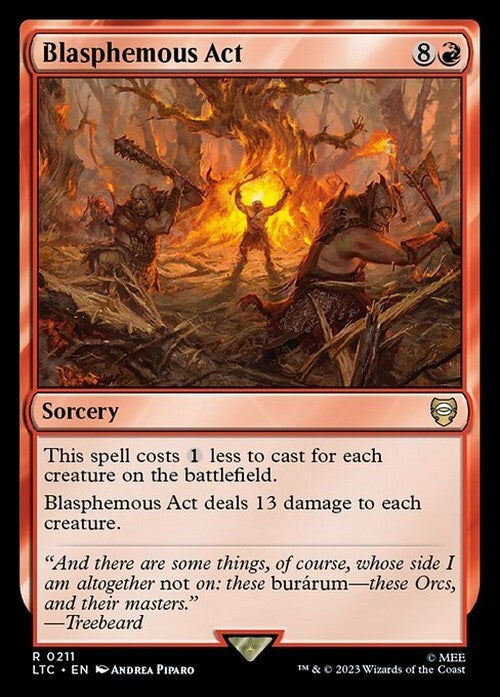 Blasphemous Act ~ Commander: The Lord of the Rings [ NM ] [ Magic MTG ]