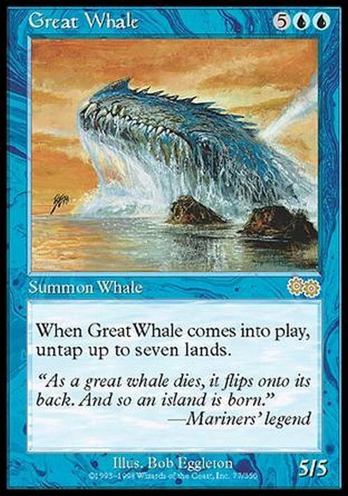 Great Whale ~ Urza's Saga [ NearMint/Excellent+ ] [ Magic MTG ]