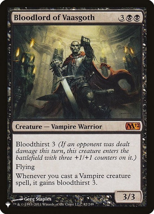 Bloodlord of Vaasgoth ~ The List [ NearMint ] [ Magic MTG ]