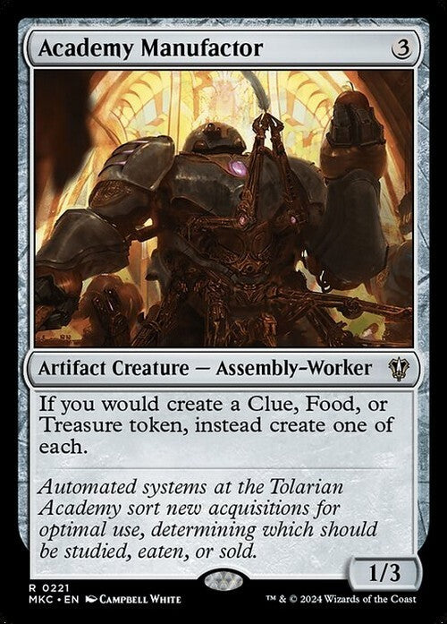 Academy Manufactor ~ Commander: Murders at Karlov Manor [ NM ] [ MTG ]