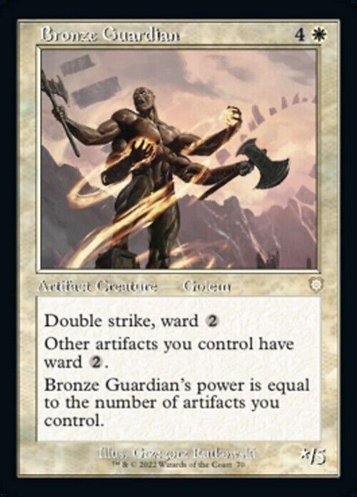 Bronze Guardian ~ Commander: The Brothers' War [ NM ] [ Magic MTG ]