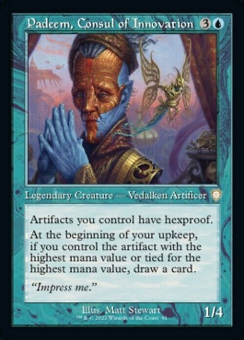 Padeem, Consul of Innovation ~ Commander: The Brothers' War [ EX ] [ Magic MTG ]