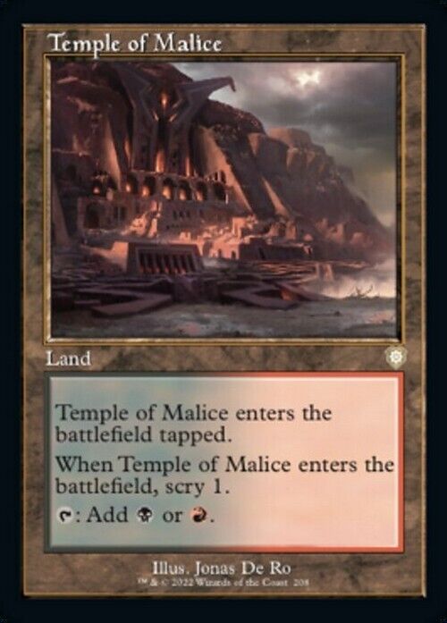 Temple of Malice ~ Commander: The Brothers' War [ NM ] [ Magic MTG ]