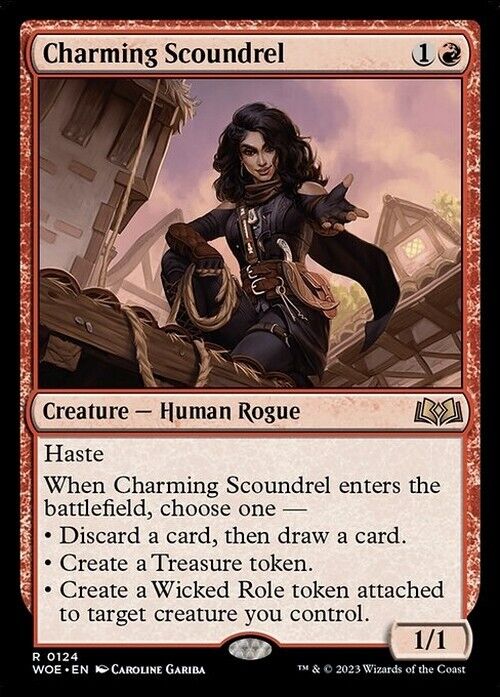 Charming Scoundrel ~ Wilds of Eldraine [ NM ] [ Magic MTG ]