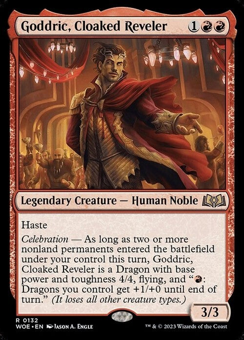 Goddric, Cloaked Reveler ~ Wilds of Eldraine [ NM ] [ Magic MTG ]